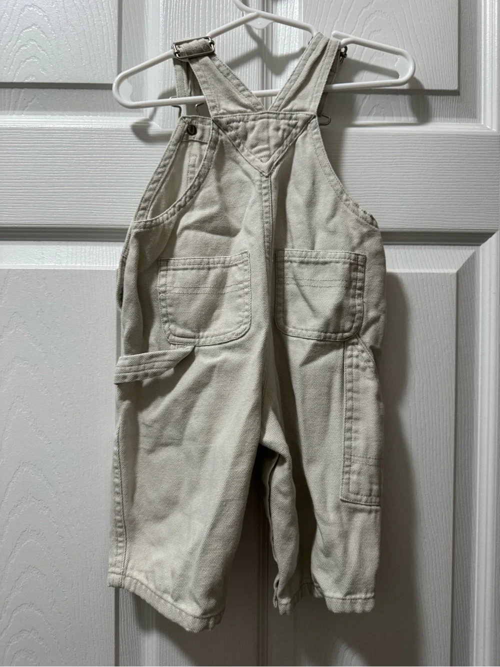 GAP Cream Toddler Overalls